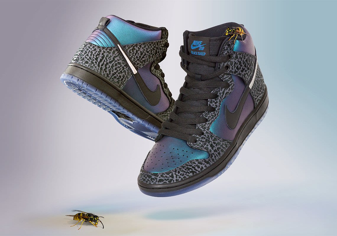 NIKE Nike SB Dunk High Black Sheep Hornet 蜂巢黃蜂代購附驗鞋證明