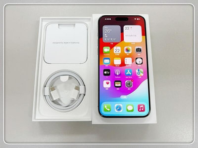 港版 雙卡 Apple iPhone 15 Pro Max 鈦金屬色 1TB 二手【台北市自取面交】