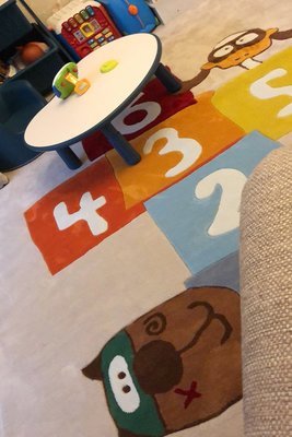 米可家飾~卡通動漫兒童幼兒園地毯客廳茶幾臥室床邊書房手工腈綸地毯定制地毯手工地毯