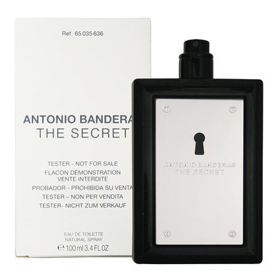 【Antonio Banderas 安東尼奧】THE SECRET 秘密 男香 100ml (TESTER-環保盒無蓋)