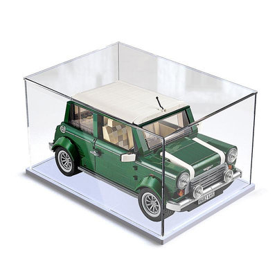 MINI Cooper亞克力展示盒適用樂高10242汽車模型復古迷你車防塵盒