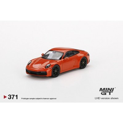 SUMEA MINIGT 1:64保時捷911 992 Carrera 4S Porsche合金仿真汽車模型