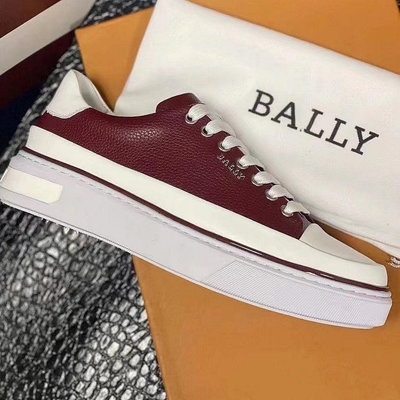 小Z代購#BALLY 厚底鞋男鞋潮流奢華Maily個性休閒運動鞋情侶白色高級男鞋