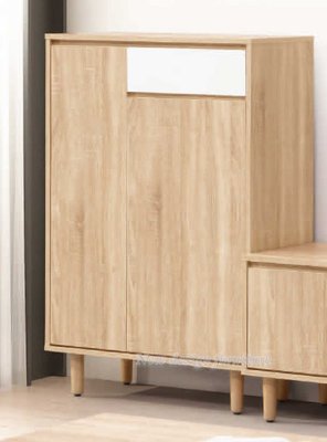 【N D Furniture】台南在地家具-北歐日式木心板原切白雙色2.7尺置物鞋櫃/鞋櫥TH