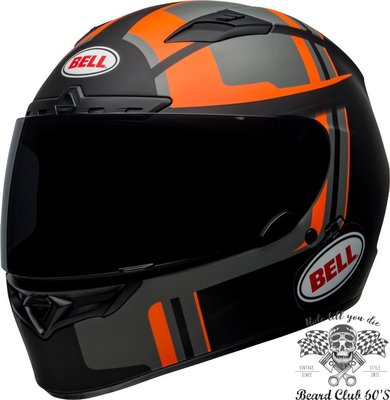 ♛大鬍子俱樂部♛ Bell® Qualifier DLX Mips Torque 美國 原裝 消光 黑/橘 全罩 安全帽