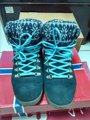 韓國 SKONO藍色雪花系登山短靴 八成新 26號