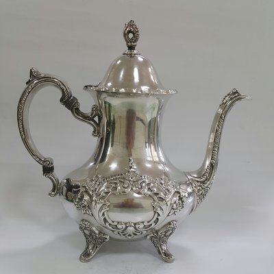 447高檔英國鍍銀壺 Vintage Silverplate Ornate teapot Vintage