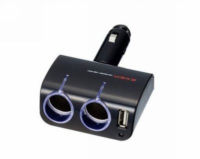 愛瑪小舖-日本SEIKO EM-111 USB+2孔電源插座1.2A USB電源插座 2孔電源插座