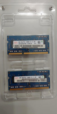 筆記型電腦升級換下的DDR3-1333/2GB記憶體共2支，測試與運行結果都正常(2支一起賣)