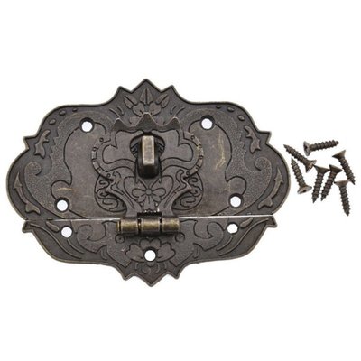 * 古董老式閂鎖木箱搭扣獨特風格盒鎖, 適合復古愛好者-新款221015