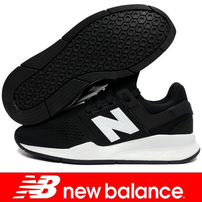 New Balance MS247EB-D 黑×白 247運動時尚鞋(22㎝)【特價出清】807NB 免運費加贈襪子