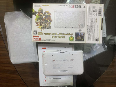 土城可面交現貨稀少限量3DS LL盒裝完整魔物獵人限定版二手日版任天堂 Nintendo 原裝可改機3DS LL 8成新主機