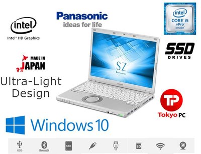 【日本原裝 中古良品】日本 Panasonic CF-SZ5 12.1吋 超輕量筆電 i5-6300U 8G 128G