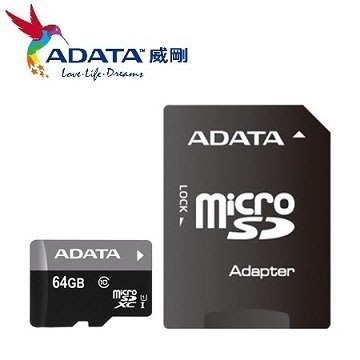神腦公司貨【寶貝屋】威剛 ADATA 64GB Premier microSDXC UHS-I U1 Class10
