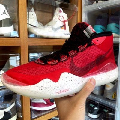 【正品】耐克Nike ZooM KD12 杜蘭特12 白紅 籃球 AR4230-600慢跑鞋