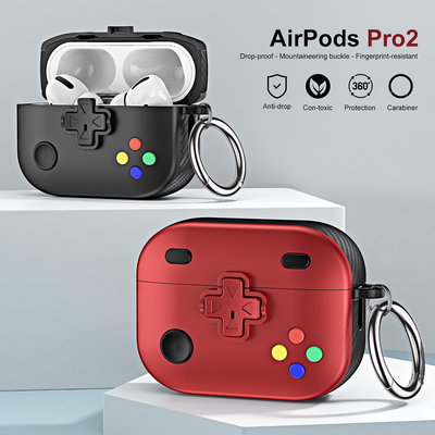 適用airpods保護套ins風airpodspro2保護殼蘋果3代創意開關耳機套