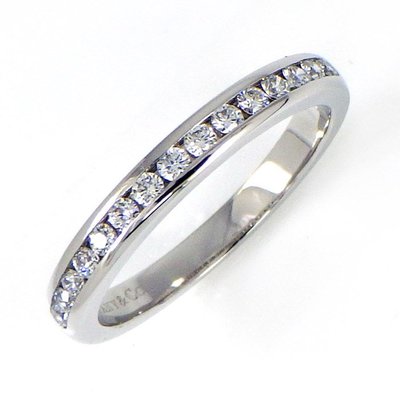 [超優惠 國際圍#10]Tiffany Diamond 鑽石 半環 線戒 婚戒