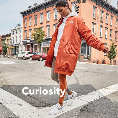 【Curiosity】Nike 寬版長棒球外套 運動外套 橘色 S $6980↘$3488免運