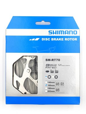 【單車元素】SHIMANO SM-RT70 中央式碟盤 160mm 中鎖式
