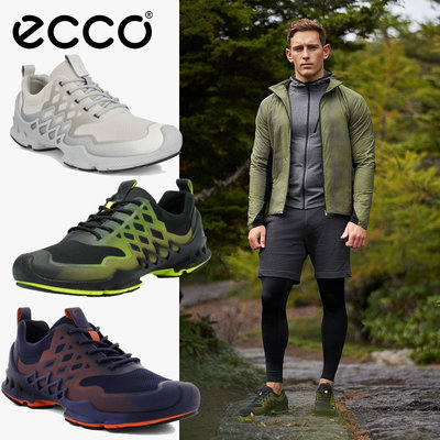 新款 正貨ECCO BIOM AEX 多功能男鞋 ECCO運動鞋 戶外越野鞋 熱壓成型 輕巧 柔軟 透氣 802824