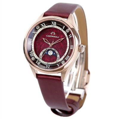 預購 CITIZEN CAMPANOLA EZ2002-01W 35.5mm 藍寶石鏡面 紅色面盤 緞面錶帶 男錶 女錶