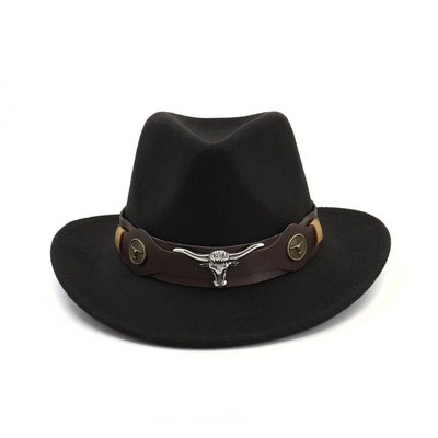 Women Men Western Cowboy Hat 男女西部牛仔禮帽毛呢爵士帽