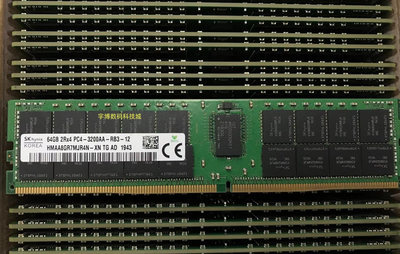 SK 海力士 64G 2RX4 PC4-3200AA DDR4 3200 ECC REG RDIMM 記憶體條