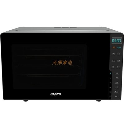 微波爐Sanyo/三洋EM-2120EPU不銹鋼內膽微波爐光波爐21升平板無轉盤烤箱-雙喜生活館