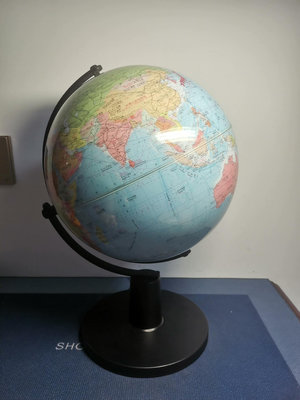 【二手】日本回流大尺寸日文地球儀，上面都是日文，品相好如圖所示，幾乎 回流 舊貨 收藏 【華夏禦書房】-545