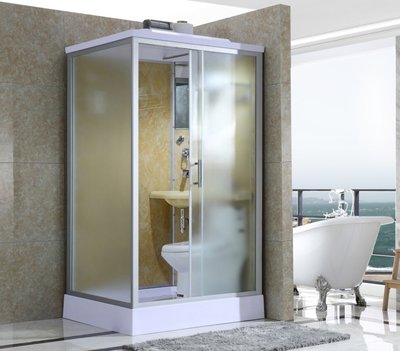 FUO衛浴:120X110公分 免防水工程 雅房變套房 正開門 整體式衛生間(不含馬桶) WX905