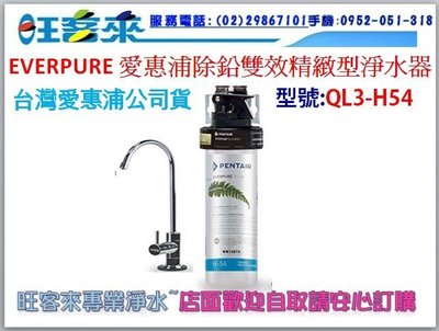 【公司貨】EVERPURE 愛惠浦 公司貨 除鉛雙效精緻型淨水器( QL3-H54 )