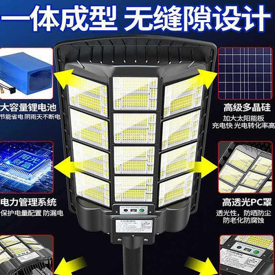 【現貨】Z54G2023新款太陽能庭院戶外燈家用新型照明室外LED超亮大功率道