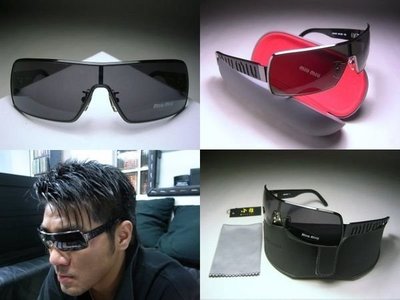 信義計劃 miu miu 太陽眼鏡 公司貨 黑色槍色彈簧金屬膠框 搭配褲子皮包皮夾T恤背包 eyeglasses