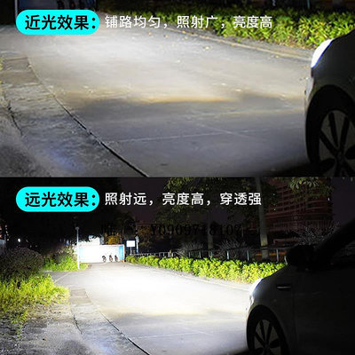 汽車燈泡10-15-18-20款北京現代ix35汽車LED前大燈19遠光近光車燈改裝燈泡led大燈