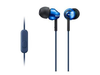 Bz Store 日本境內版  SONY MDR-EX110IP 封閉型 耳塞式 耳機 支援智慧型手機 藍