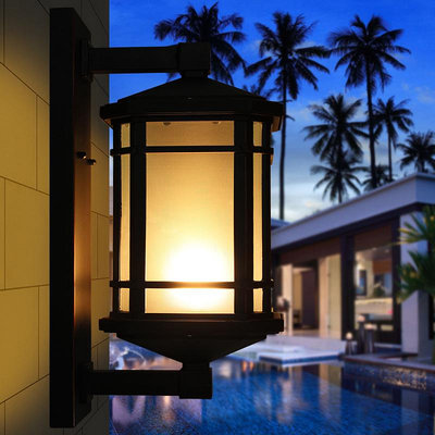 美式歐式防水戶外燈具別墅室外壁燈創意復古庭院壁燈陽台室外壁燈