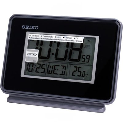 【SEIKO CLOCK】日本 精工 SEIKO 溫度 兩組鬧鈴 時鐘 鬧鐘 QHL068K QHL068