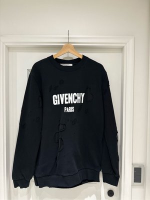近全新 Givenchy 破壞 logo 衛衣 M號