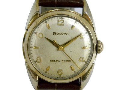[專業模型] 機械錶 [BULOVA 495903] 寶路華 自動軍錶[米白色面]時尚/商務/軍錶