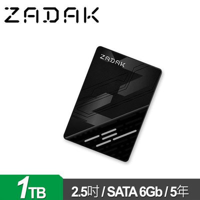 ZADAK TWSS3 1TB 2.5吋 SATA SSD【風和資訊】