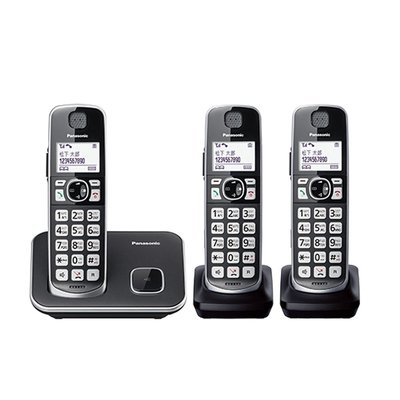 【KS-3C】含稅現貨 Panasonic 國際牌 數位 DECT 無線電話 KX-TGE613TW 1+2子母機