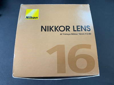 99新 Nikon 尼康 16mm-F2.8D 二手機身鏡頭
