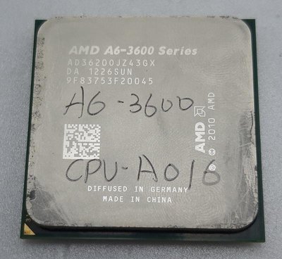 【冠丞3C】AMD A6-3600 FM1腳位 CPU 處理器 CPU-A016
