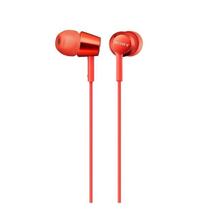 平廣 送袋 SONY MDR-EX155 耳道式 耳機 紅色 R