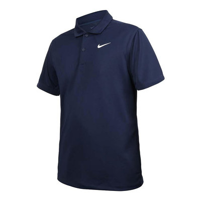 Nike Court Dri-FIT 男款網球衫 POLO衫 網球衣 上衣 吸濕排汗 DH0858-451 深藍色