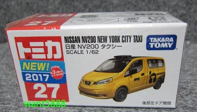 27 NISSAN NV200 TAXI 多美小汽車 TOMICA 日本TAKARATOMY