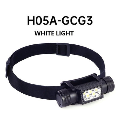 Wurkkos H05A C 可充電頭燈 XPG3 白色 LED 和 紅色 LED 18650 頭