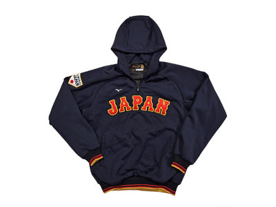 【XL】日本隊 Mizuno 球員版 帽T 連帽T恤 日本職棒 日職 日本代表 侍JAPAN 中華職棒 中職 中華隊 MLB WBC 大谷翔平