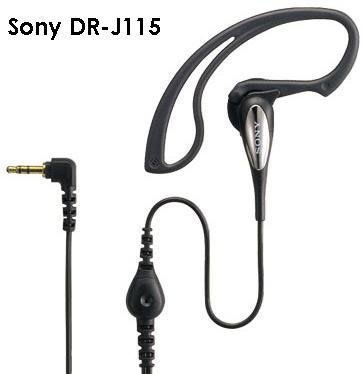 含手機轉接頭,SONY原廠 DR-J115 耳麥,運動型耳機麥克風 耳掛式 通用型無線電話耳機 無線對講機,近全新