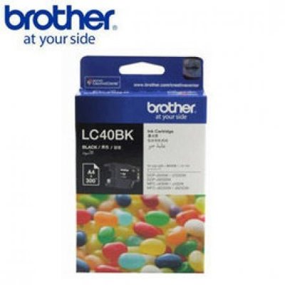 【Brother】Brother LC40BK 原廠黑色墨水匣(LC40)